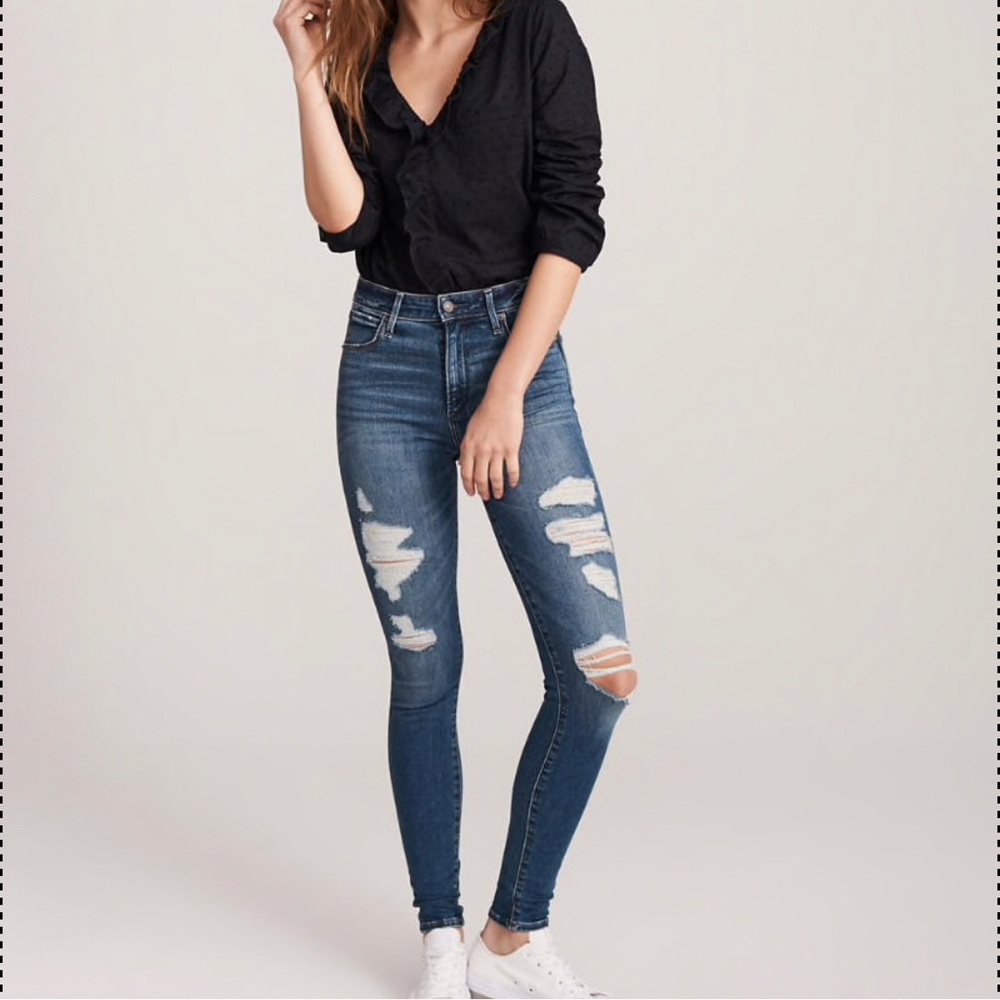Abercrombie & Fitch High Rise Super Skinny Jeans